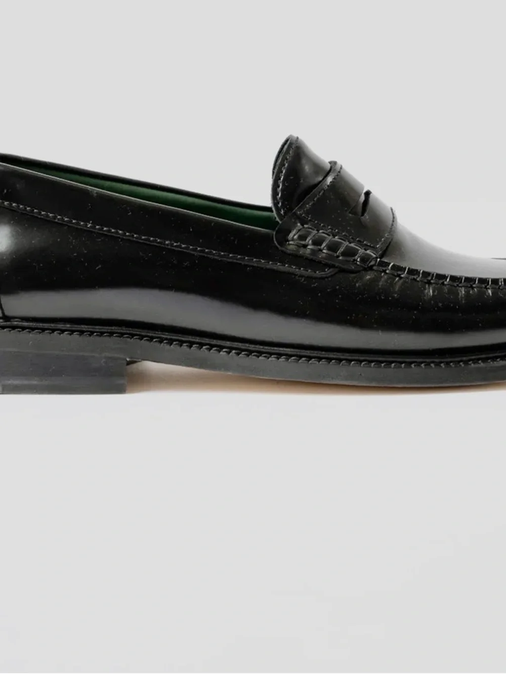 VINNY'S YARDEE MOCCASIN LOAFER IN BLACK POLIDO LEATHER